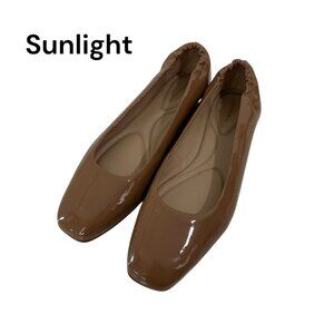 Antonio Melani Womens Patent Nude Ballet Flats Size 9M